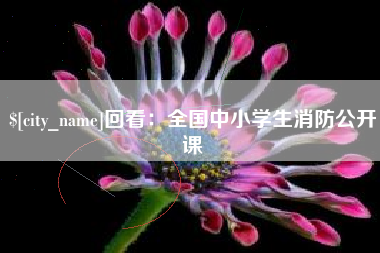 德宏回看：全国中小学生消防公开课