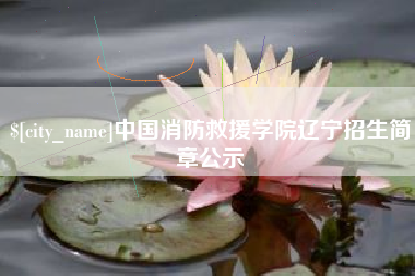 德宏中国消防救援学院辽宁招生简章公示