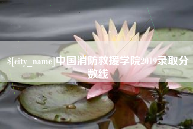 德宏中国消防救援学院2019录取分数线