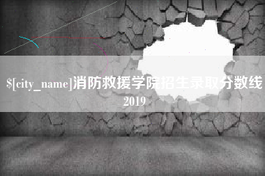 德宏消防救援学院招生录取分数线2019