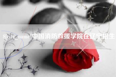 德宏中国消防救援学院在辽宁招生