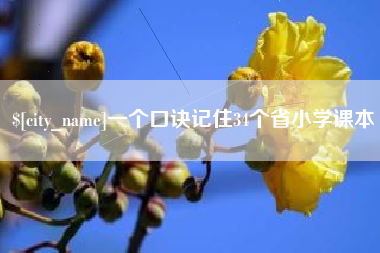 德宏一个口诀记住34个省小学课本