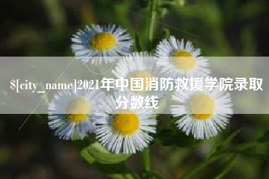 德宏2021年中国消防救援学院录取分数线