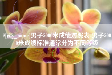 德宏男子5000米成绩对照表-男子5000米成绩标准通常分为不同等级