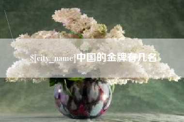 德宏中国的金牌有几名