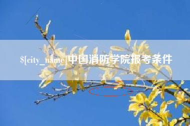 德宏中国消防学院报考条件