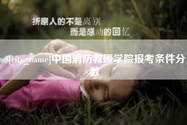 德宏中国消防救援学院报考条件分数