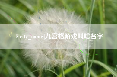 德宏九宫格游戏叫啥名字
