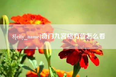 德宏奇门九宫格方位怎么看