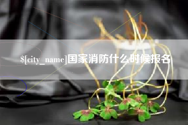 德宏国家消防什么时候报名