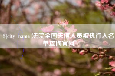 德宏法院全国失信人员被执行人名单查询官网