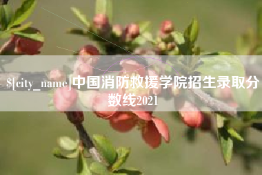 德宏中国消防救援学院招生录取分数线2021