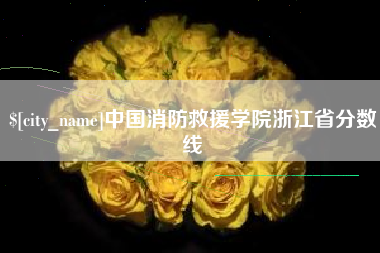 德宏中国消防救援学院浙江省分数线