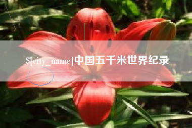 德宏中国五千米世界纪录