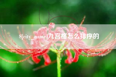 德宏九宫格怎么排序的