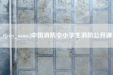 德宏中国消防中小学生消防公开课