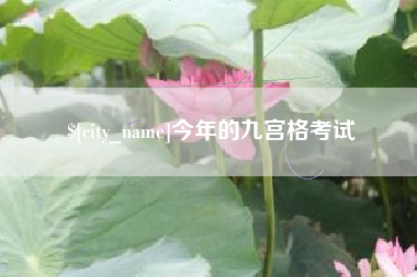 德宏今年的九宫格考试