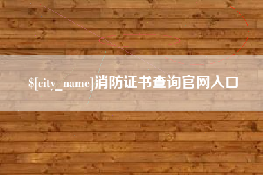 德宏消防证书查询官网入口