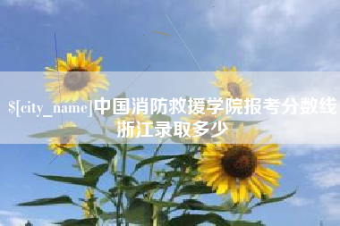 德宏中国消防救援学院报考分数线浙江录取多少