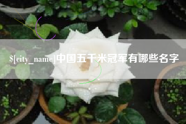 德宏中国五千米冠军有哪些名字